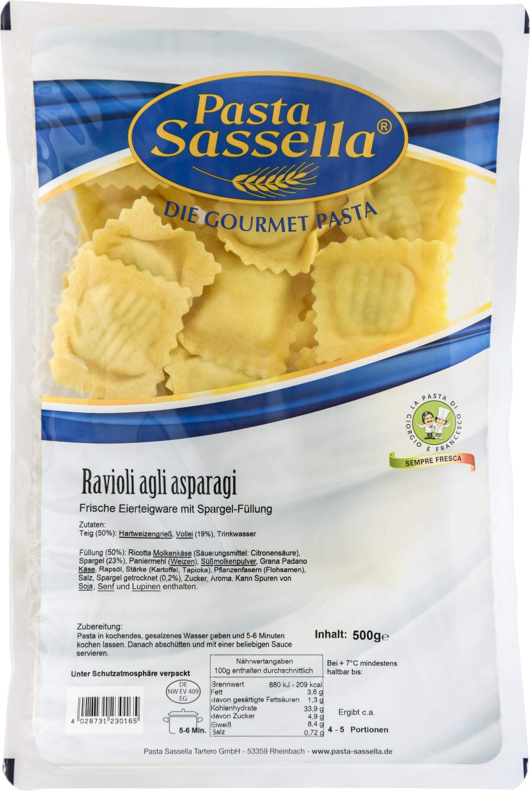 Ravioli agli asparagi Frische Eierteigware mit scaled 1