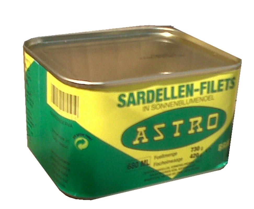 Sardellenfilet in Sonnenblumenoel 600g Dose 1